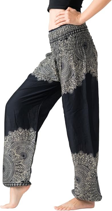 B BANGKOK PANTS Harem Pants Women Yoga Boho Clothes with Pockets